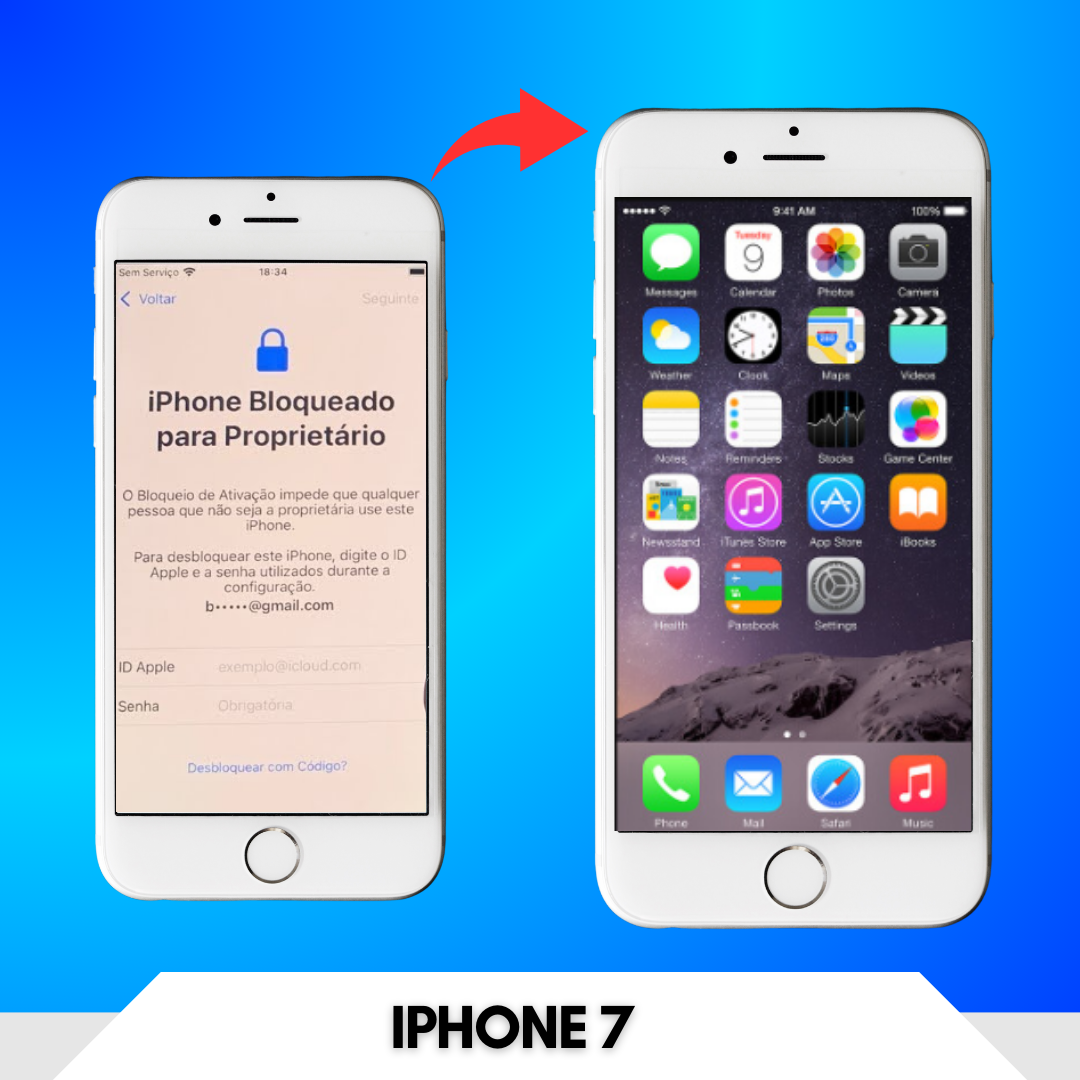 Desbloqueio iPhone 7G: Semi Definitivo