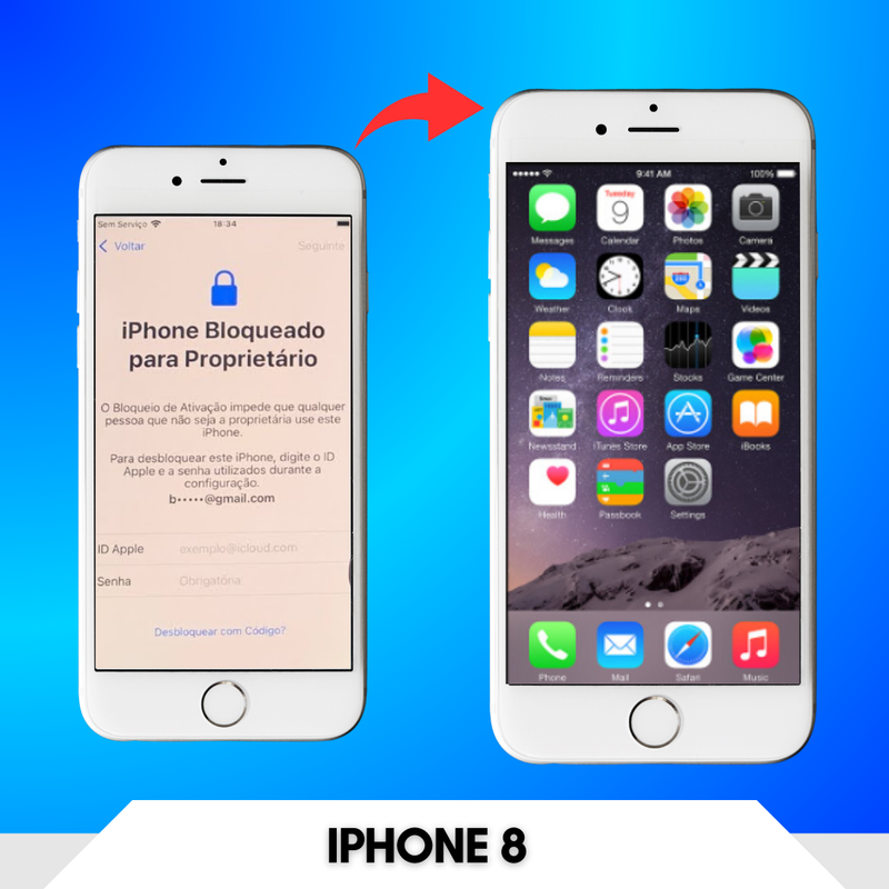 Desbloqueio iPhone 8G: Semi Definitivo