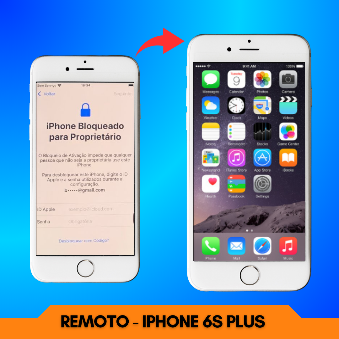 Desbloqueio iPhone 6S Plus: Semi Definitivo Remoto