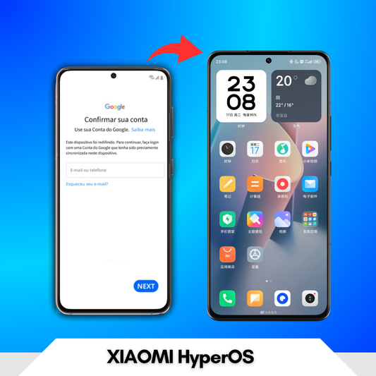 Conta Google: Xiaomi HyperOS