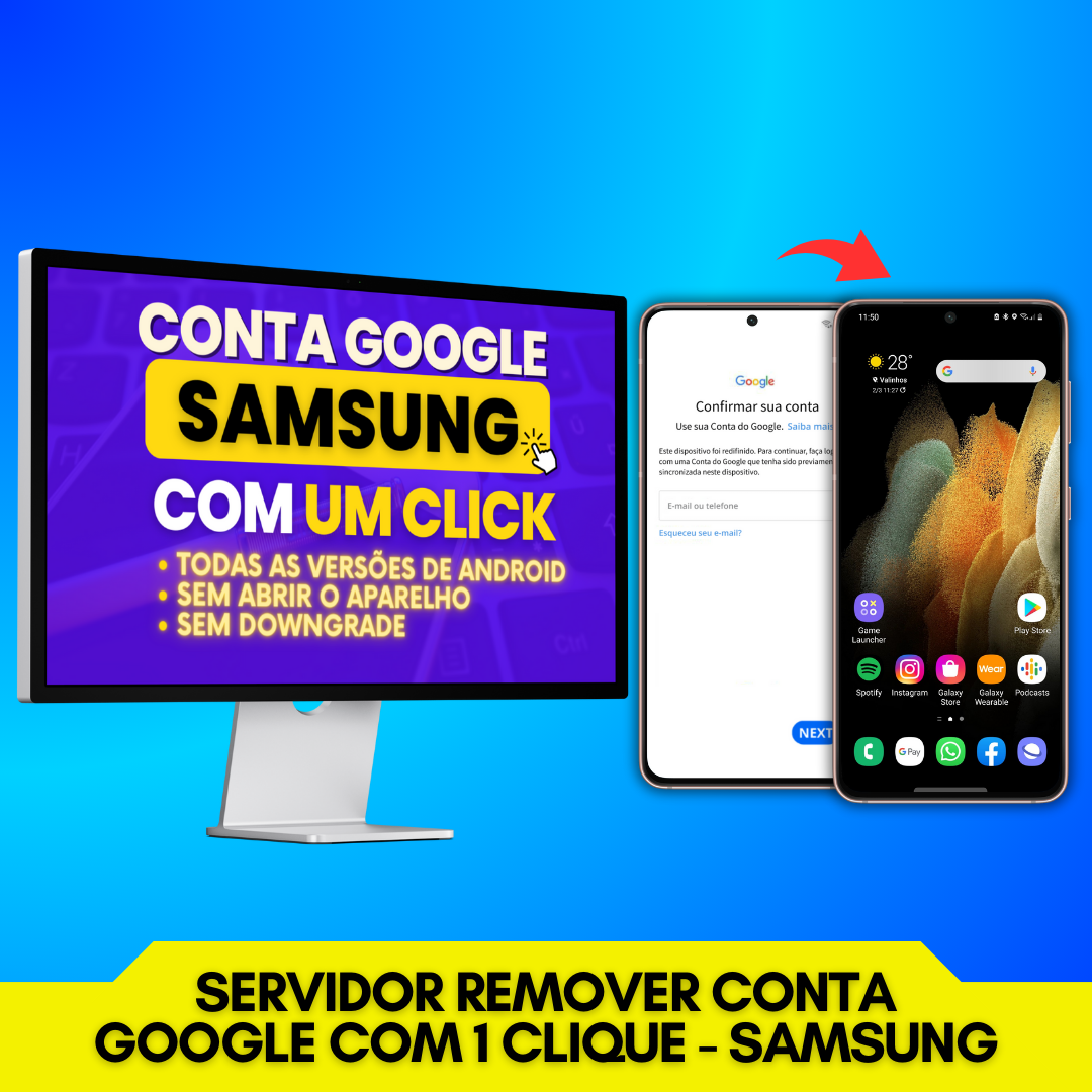 Servidor Samsung: Conta Google [ONE CLICK]