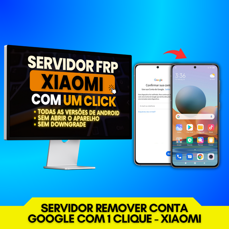 Servidor Xiaomi: Conta Google [ONE CLICK]
